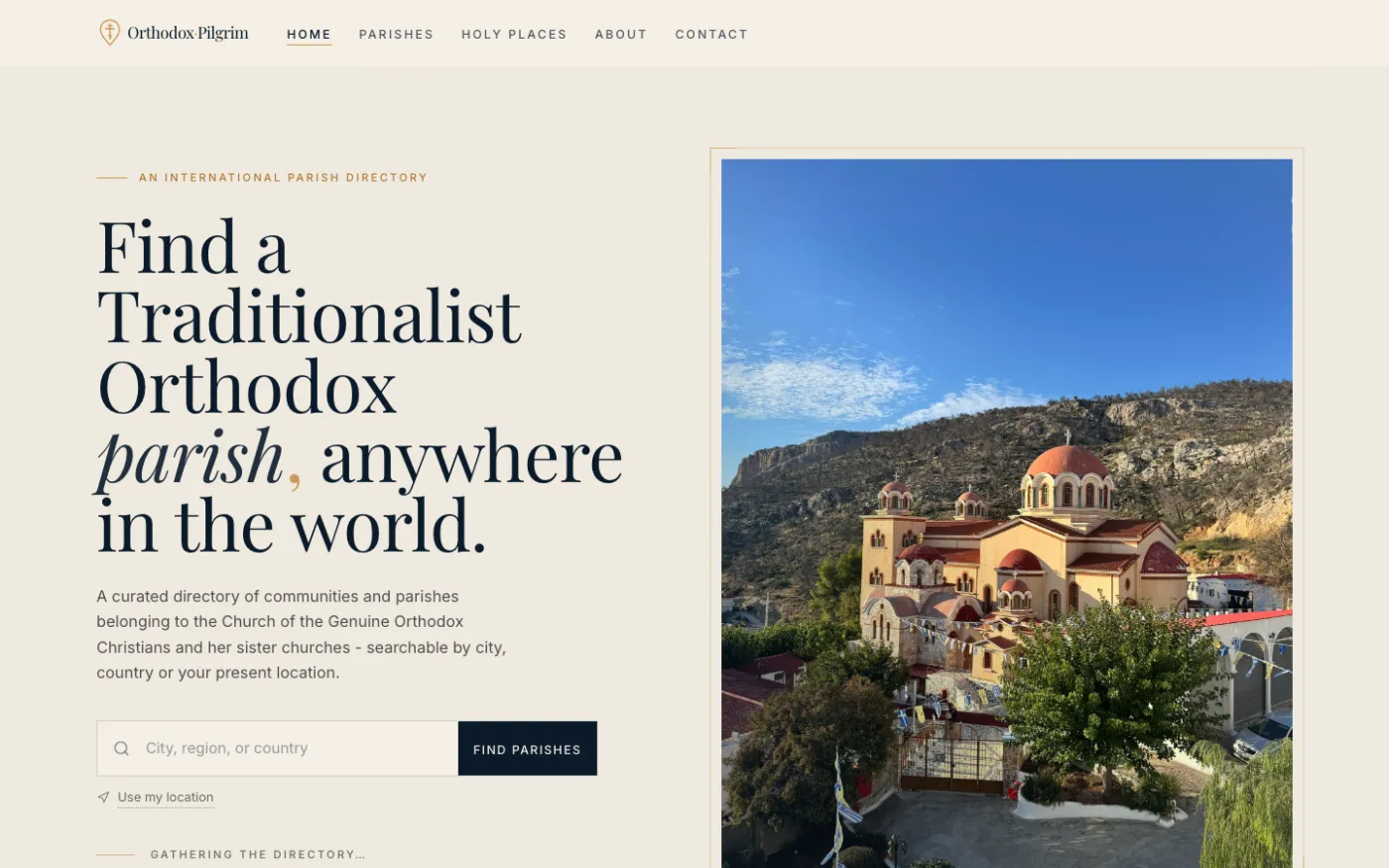 Orthodox Pilgrim — Directory