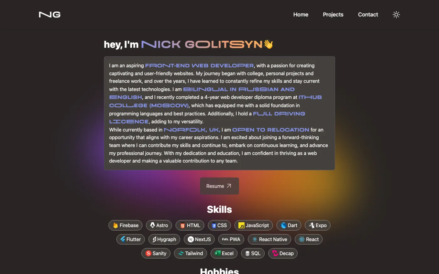 Portfolio (v2) — Portfolio